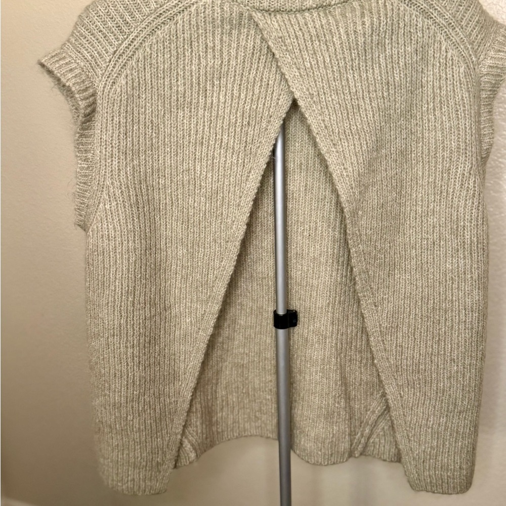 Zara Light Gray Ribbed Turtleneck Sweater - Picture 7 of 8